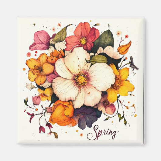 Frühjahr 2025 Blume Magnet (Vorne)