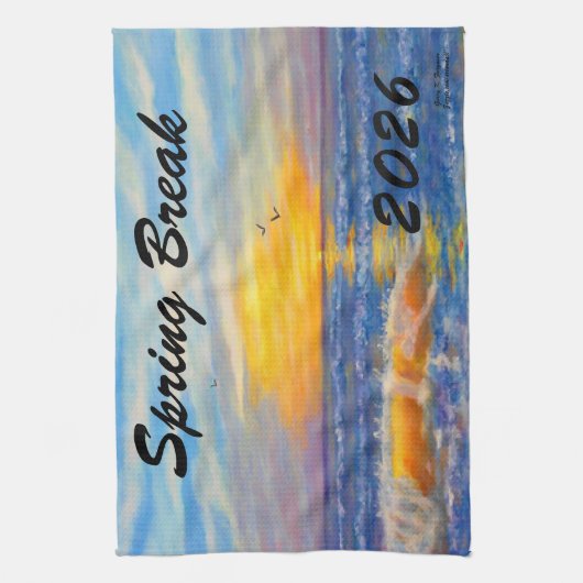 "FRÜHJAHR 2026 OZEAN WAVE" GESCHIRRTUCH (Vertikal)