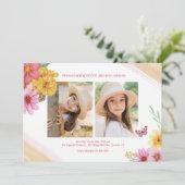 Frühjahr 2 Foto Einladung (Stehend Vorderseite)