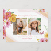 Frühjahr 2 Foto Einladung (Vorne/Hinten)
