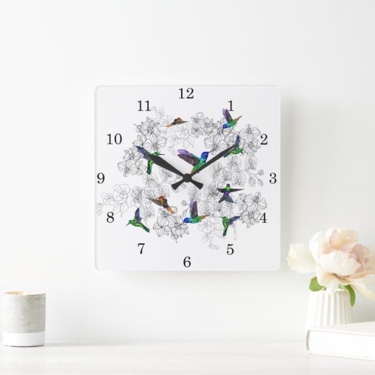 Frühjahr 4 quadratische wanduhr (Zuhause)