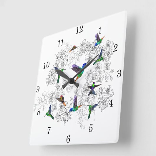 Frühjahr 4 quadratische wanduhr (Winkel)