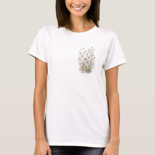 Frühjahr 53 Blume, Linie zeichnend, minimalistisch T-Shirt