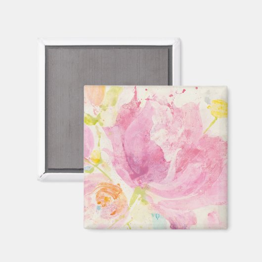 Frühjahr Abstrakt Florals Magnet (Vorderseite/Rückseite)