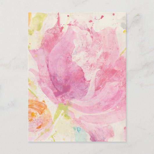 Frühjahr Abstrakt Florals Postkarte (Vorderseite)