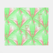 Frühjahr Abstrakt Stars Personalisiert Fleece Blan (Vorderseite (Horizontal))