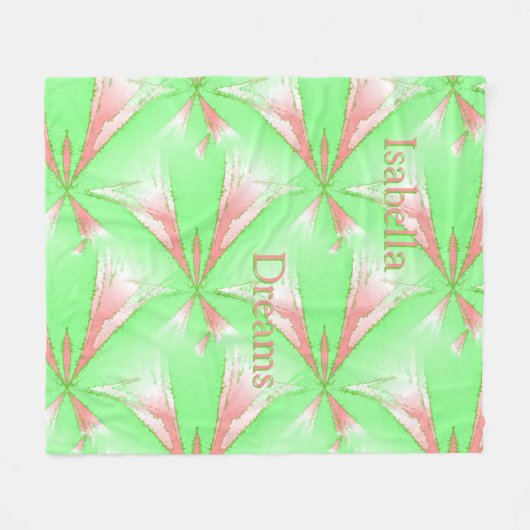 Frühjahr Abstrakt Stars Personalisiert Fleece Blan (Vorderseite (Horizontal))