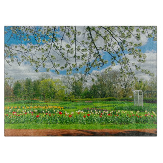 Frühjahr an Elizabeth-Park Schneidebrett