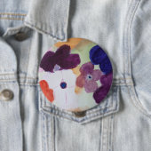 Frühjahr Anemones Round Abzeichen Button (Beispiel)