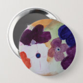 Frühjahr Anemones Round Abzeichen Button (Vorne & Hinten)