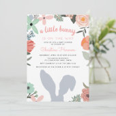 Frühjahr Ankunft Baby Dusche Einladung (Stehend Vorderseite)