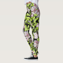 Frühjahr Apple Blossom Frauen Leggings