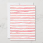 Frühjahr April Babydusche Einladung (Rückseite)