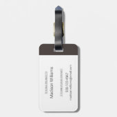 Frühjahr - Arctic Fox Gepäckanhänger (Rückseite vertikal)