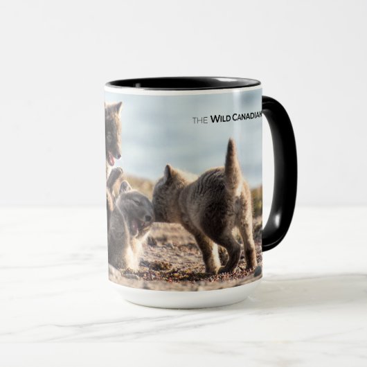 Frühjahr - Arctic Fox Tasse (VorderseiteRechts)