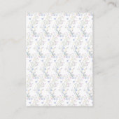 Frühjahr Birds Baby Dusche Windeln Raffel Begleitkarte (Rückseite)