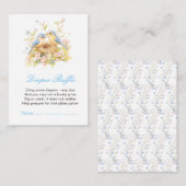 Frühjahr Birds Baby Dusche Windeln Raffel Begleitkarte (Vorne/Hinten)