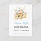 Frühjahr Birds Baby Dusche Windeln Raffel Begleitkarte (Vorderseite)