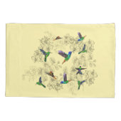 Frühjahr Birds Pillow Case - Custom Colors Kissenbezug (Rückseite)