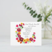 Frühjahr bis Hochzeit im Herbst Aufschub Ankündigungspostkarte (Stehend Vorderseite)