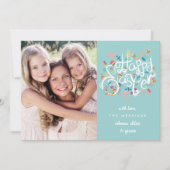 Frühjahr bläst Osterfotokarte Feiertagskarte (Vorderseite)