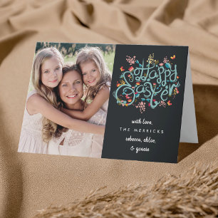 Frühjahr bläst Osterkarte Foto Feiertagskarte