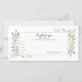 Frühjahr-Blätter Geschenkgutschein (Vorderseite)