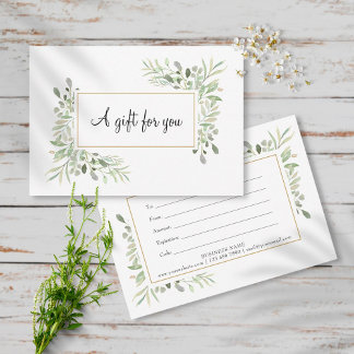 Frühjahr-Blätter Geschenkgutschein