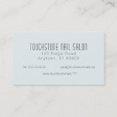 Frühjahr Blätter Wasserfarbe Moderne Visitenkarte (Rückseite)