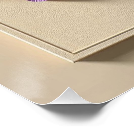 Frühjahr blüht 3D-Grußkarte - Lebhafte Rose Poster (Ecke)