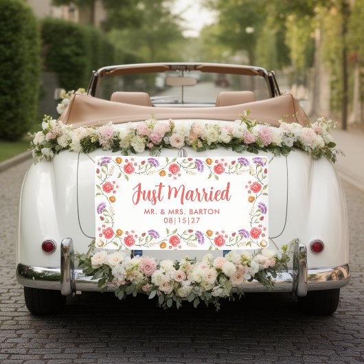 Frühjahr blüht nur verheiratet Auto-Banner Banner