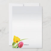 Frühjahr blüht Ostereinladung Einladung (Rückseite)