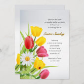Frühjahr blüht Ostereinladung Einladung (Vorne/Hinten)