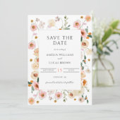 Frühjahr Blumenladen Save the Date Einladung (Stehend Vorderseite)