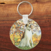 Frühjahr - Borzoi Schlüsselanhänger (Vorderseite)