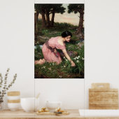 Frühjahr breitet sich eine grüne Phase der Blume a Poster (Küche)