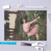 Frühjahr breitet sich eine grüne Phase der Blume a Seidenpapier (Handwerk)