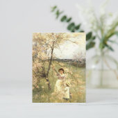 Frühjahr, c.1880 postkarte (Stehend Vorderseite)