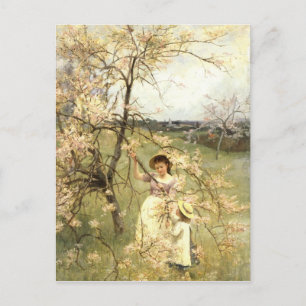Frühjahr, c.1880 postkarte