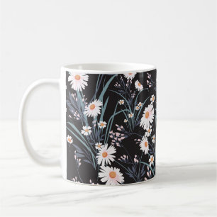 Frühjahr Daisy floral Nahtloses Design Kaffeetasse