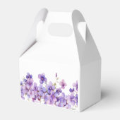 Frühjahr Delicate Violet Blume Babydusche Geschenkschachtel (Rückseite)
