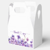 Frühjahr Delicate Violet Blume Babydusche Geschenkschachtel (Geöffnet)