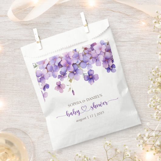 Frühjahr Delicate Violet Blume Babydusche Geschenktütchen (Ausgeschnitten)