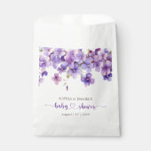 Frühjahr Delicate Violet Blume Babydusche Geschenktütchen (Vorderseite)