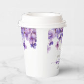 Frühjahr Delicate Violet Blume Babydusche Pappbecher (Rechts)