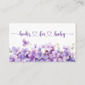 Frühjahr Delikate Violet Blume Bücher für Babys Begleitkarte (Vorderseite)