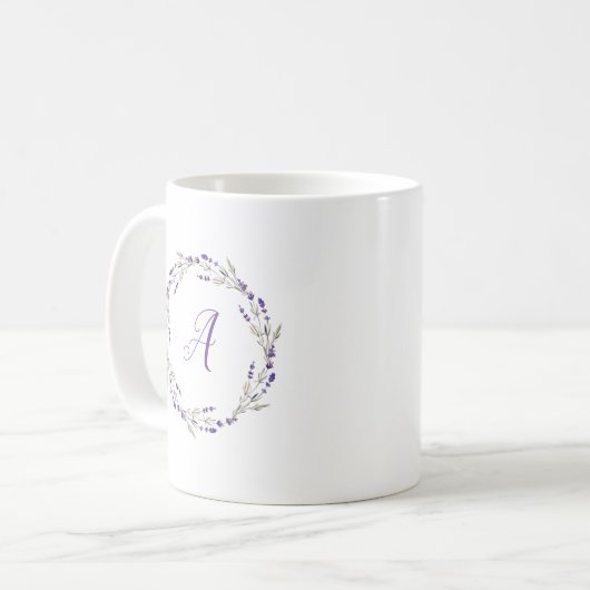 Frühjahr des personalisierten Lavendelkrieges Kaffeetasse (Vorderseite Links)