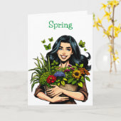 Frühjahr | Die beste Zeit des Jahres Freundschaft Karte (Gelbe Blume)