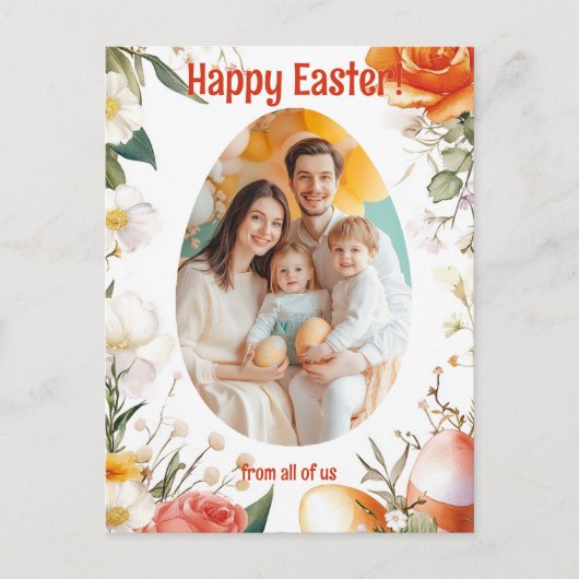 🐇 Frühjahr Egg-stravaganza Feiertagspostkarte (Vorderseite)
