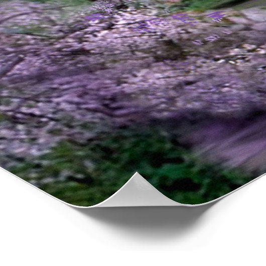 Frühjahr Einhorn Fantasie Poster (Ecke)